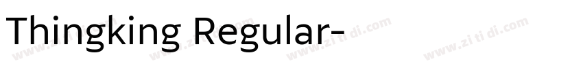Thingking Regular字体转换